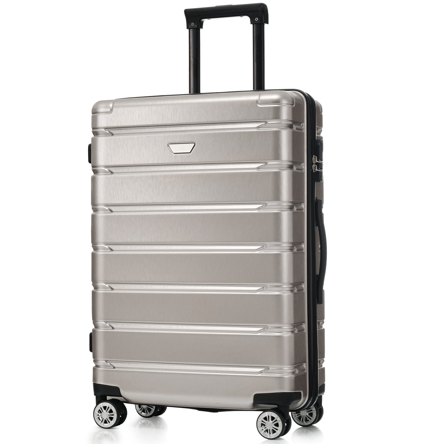 Hardshell Luggage Set 3 Piece, Durable ABS+PC Travel Suitcase with