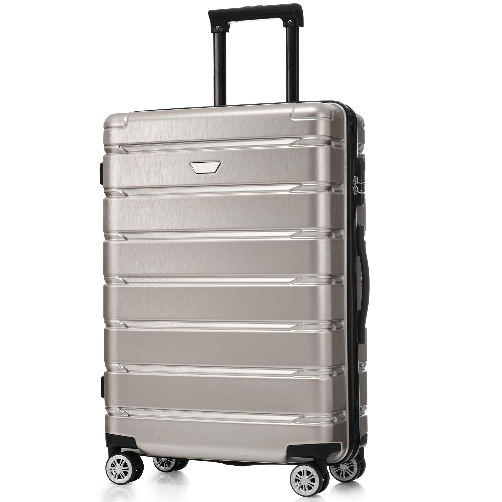 Hardshell Luggage Set 3 Piece, Durable ABS+PC Travel Suitcase with